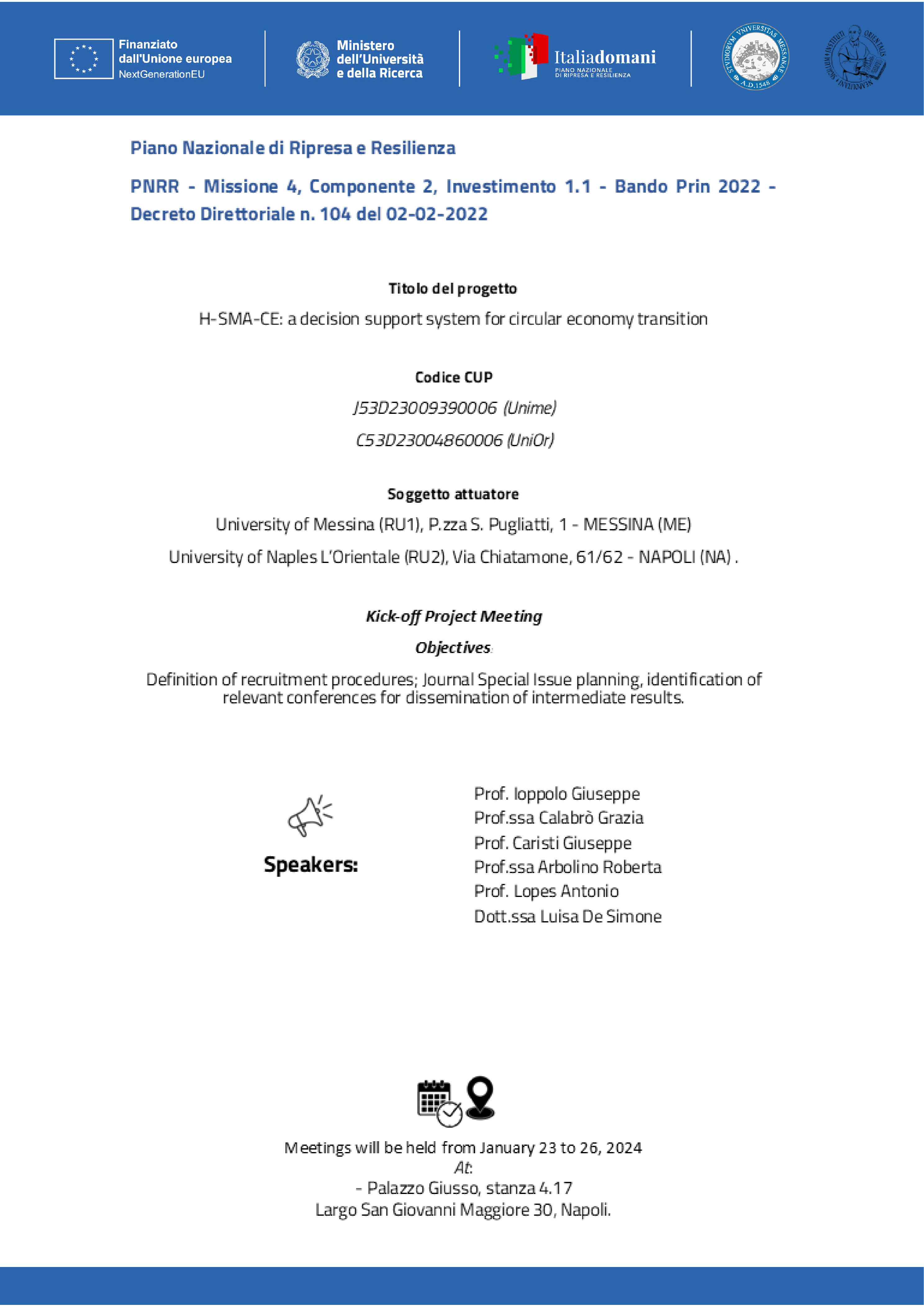 Kick-off Meeting Poster 2